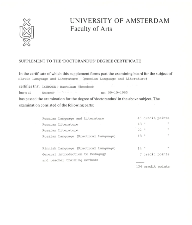 Certificates one